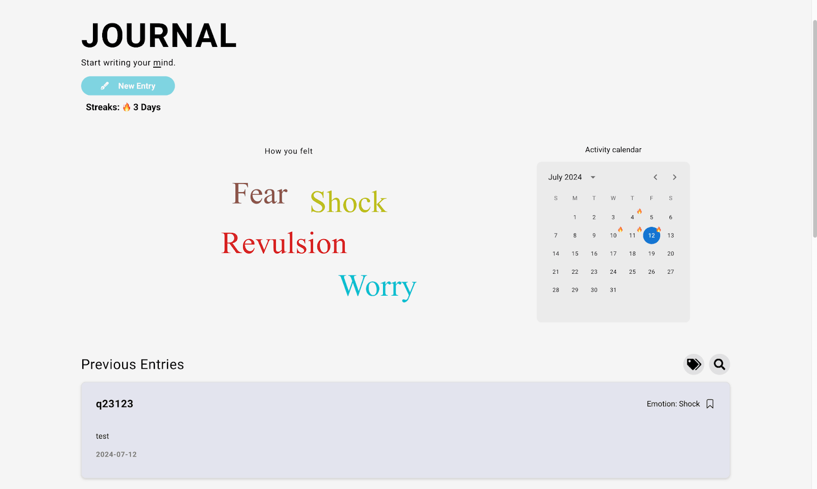 Reflective Minds Journaling screenshot 1