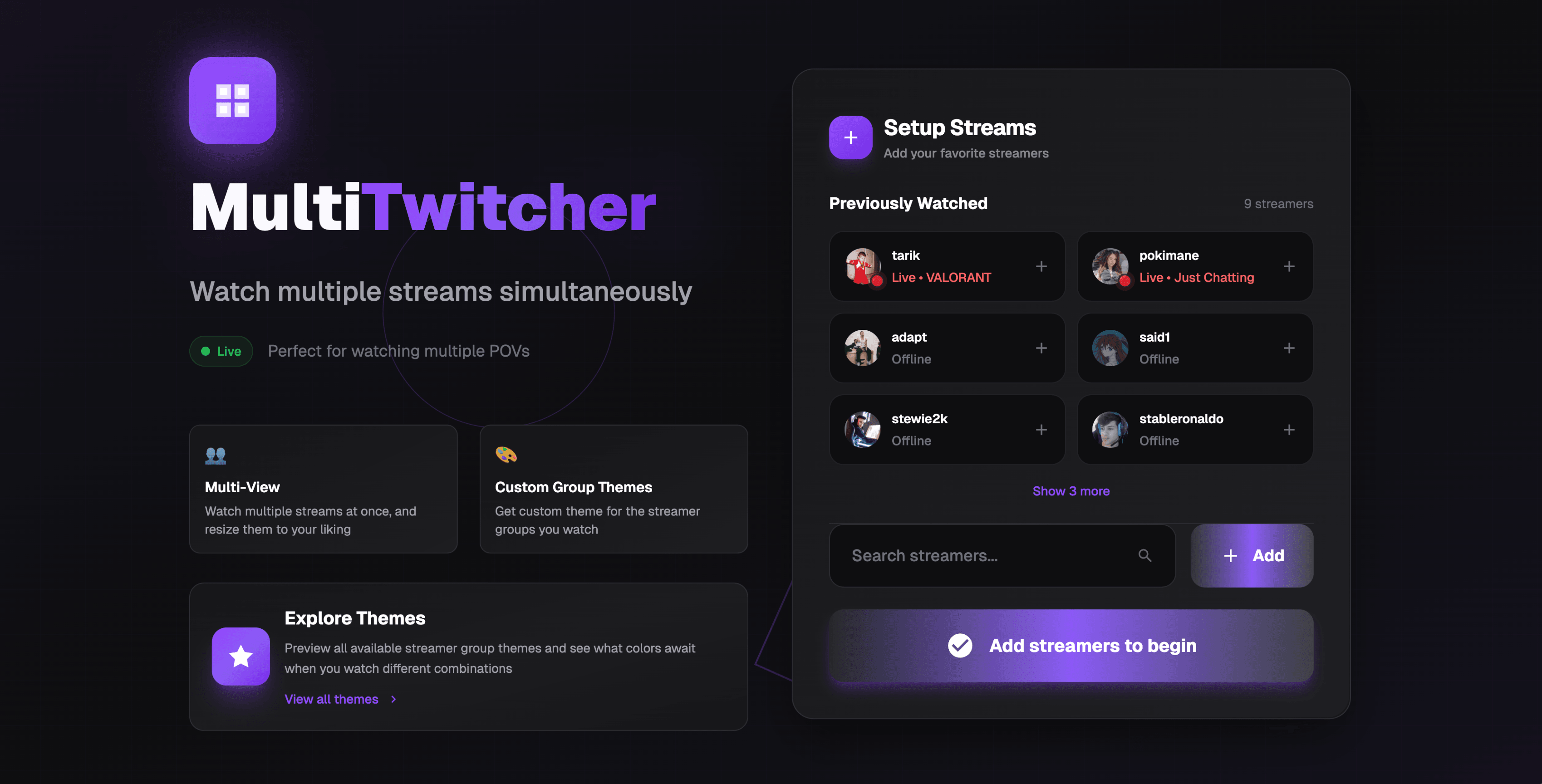 Multitwitcher screenshot 1